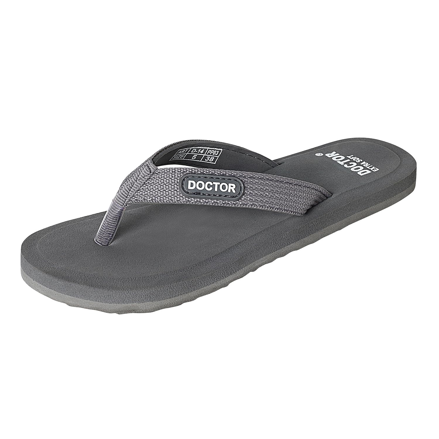 DOCTOR EXTRA SOFT Slippers For Women Orthopedic Diabetic Pregnancy Non-Slip Lightweight Cushion Comfortable Flat Mcr Casual Stylish Dr Chappals And House Flip Flops D-13,Grey,Size_10 (B0CQWBGTYT) Amazon Price History, Amazon Price Tracker