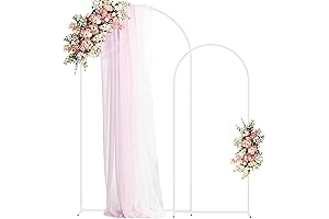 Fomcet Silver Backdrop Stand for Weddings, Parties, and Events