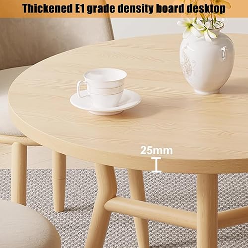 Miniatura 2 de YVYKFZD Mesa de club de recepción de oficina, mesa de conferencias redonda con patas de metal, juego de mesa de comedor de cocina simple, mesas de