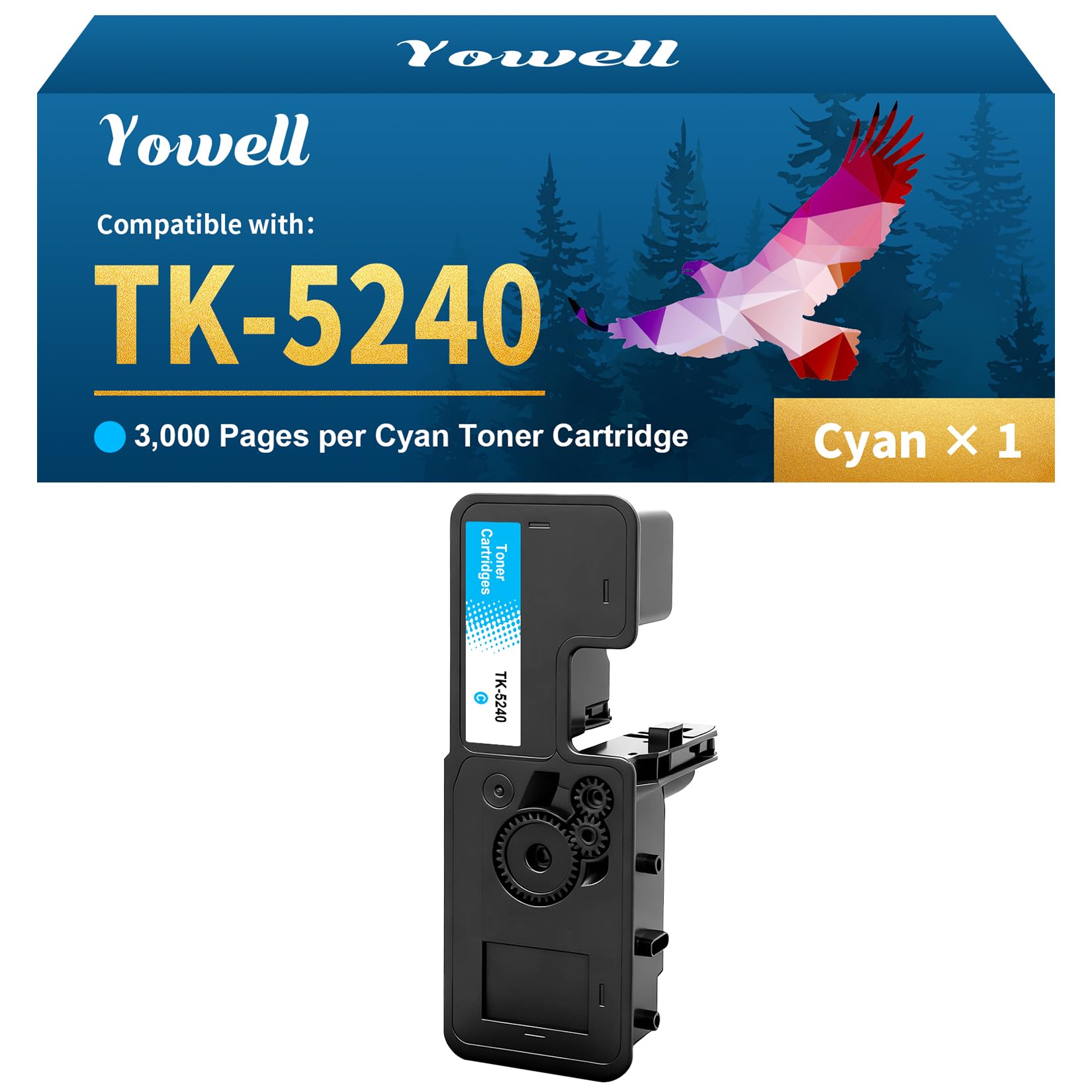 Yowell 142A W1420A Tonerkartusche Mit Chip Kompatibel für HP 142A W1420A 142X W1420X für HP LaserJet MFP M140w Toner für LaserJet M110w M110 MFP M139w M139 M140w M140 (1 Schwarz)
