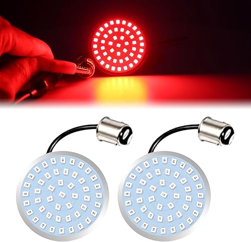 Paquete de 2 señales de giro delanteras y panel de luces LED Switchback de funcionamiento, luz LED para motocicleta, kit de señal de giro LED plana