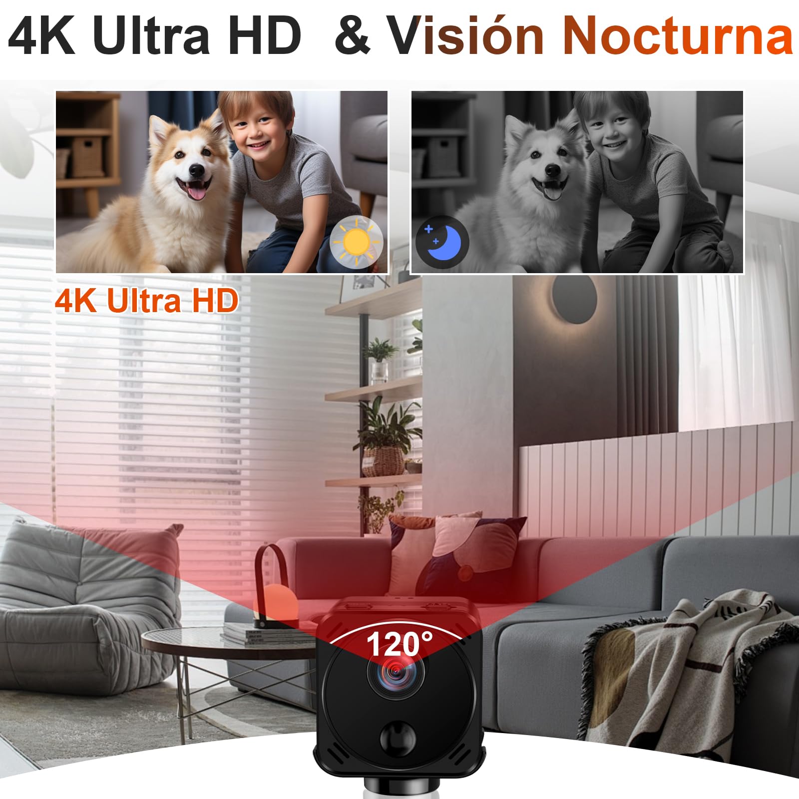 CYI Camara Espia Oculta 2.4G, Microcamaras Espias Camufladas HD1080P, Mini Camara Vigilancia WiFi Interior con PIR, Visión Nocturna Spy CAM al Menos 15 Horas, para el hogar, la Oficina, etc.