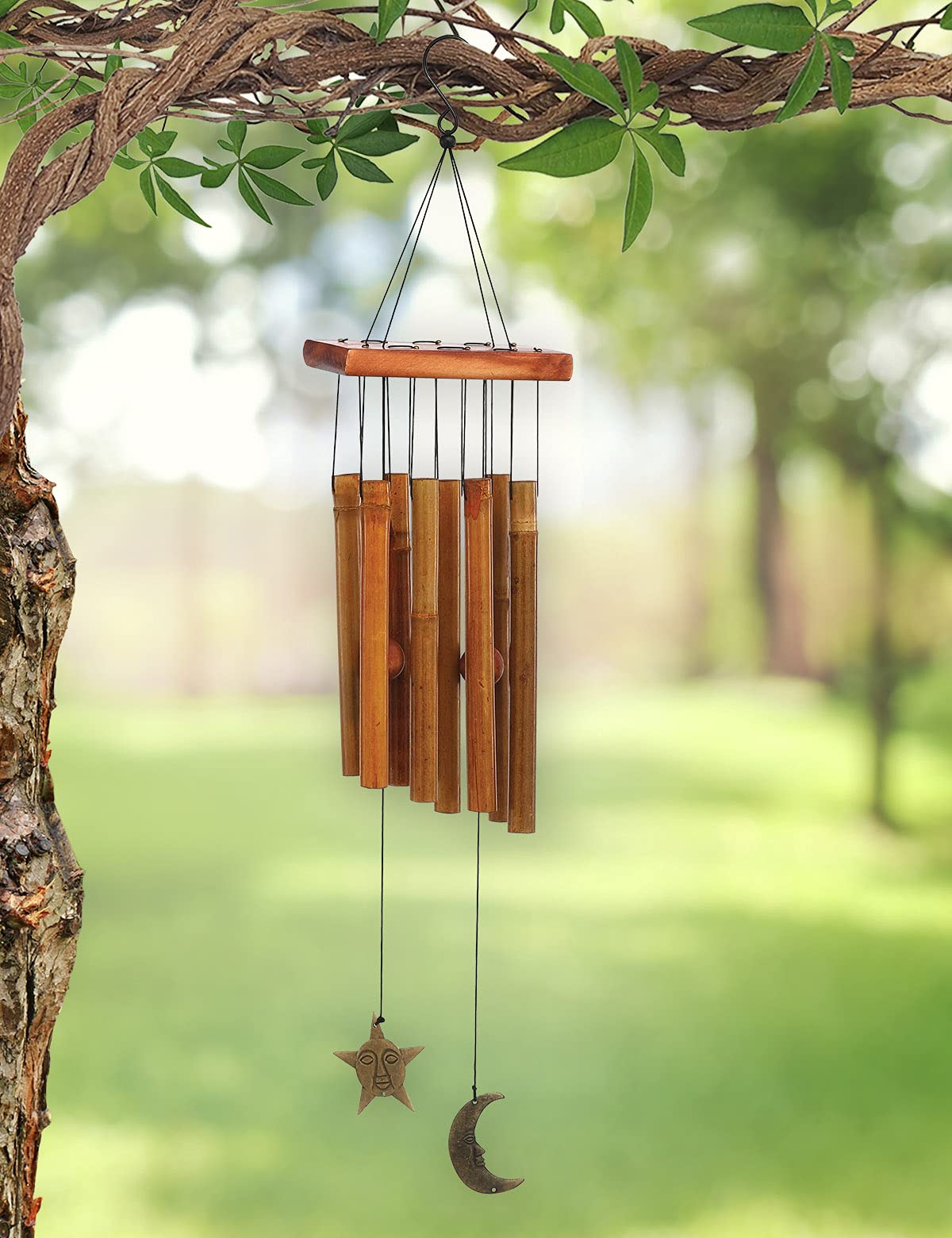 Amazon.com : Sunset Vista Designs Moon and Star Metal and Wood
