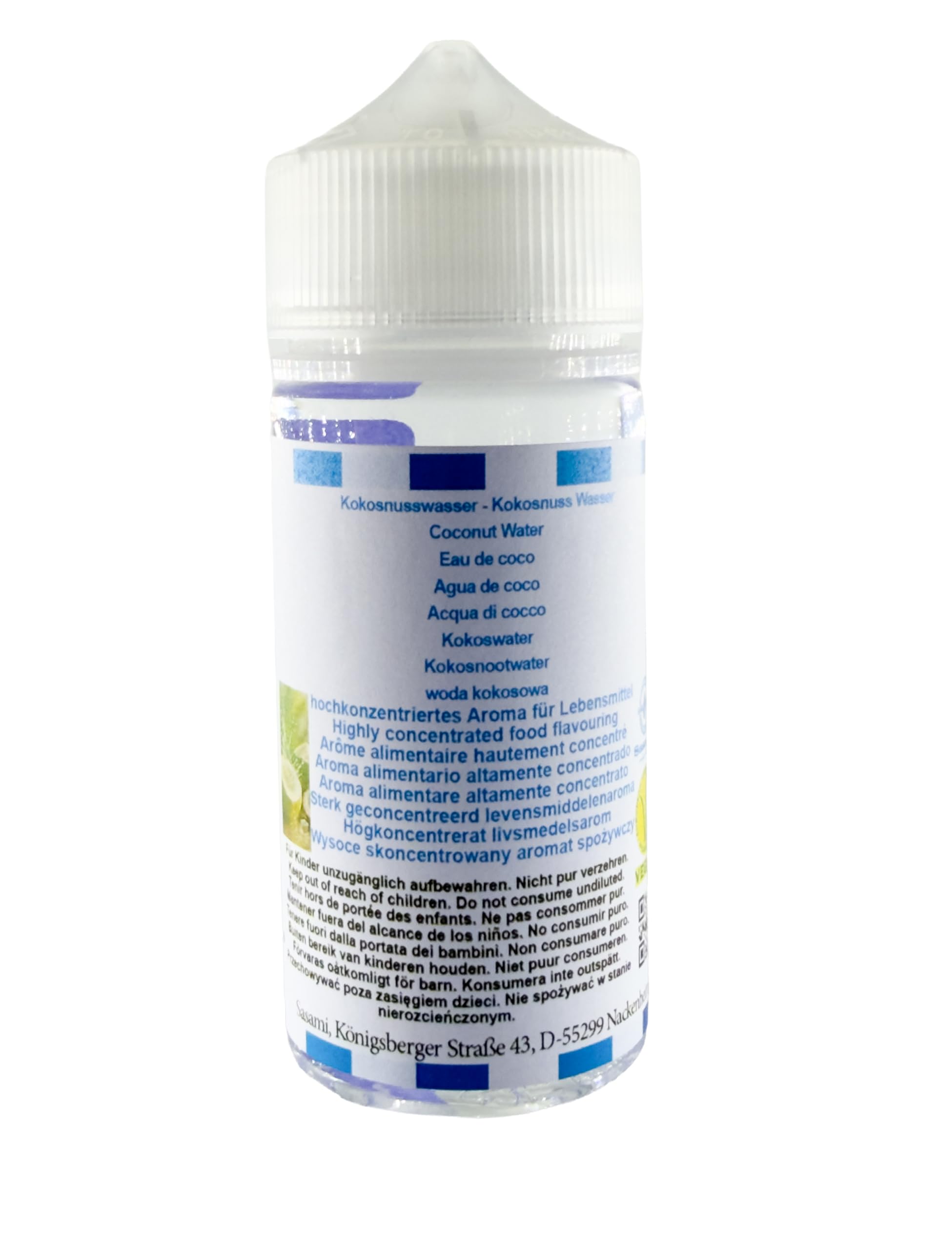 Acqua di cocco aroma concentrato - vegano - Sasami - 100ml