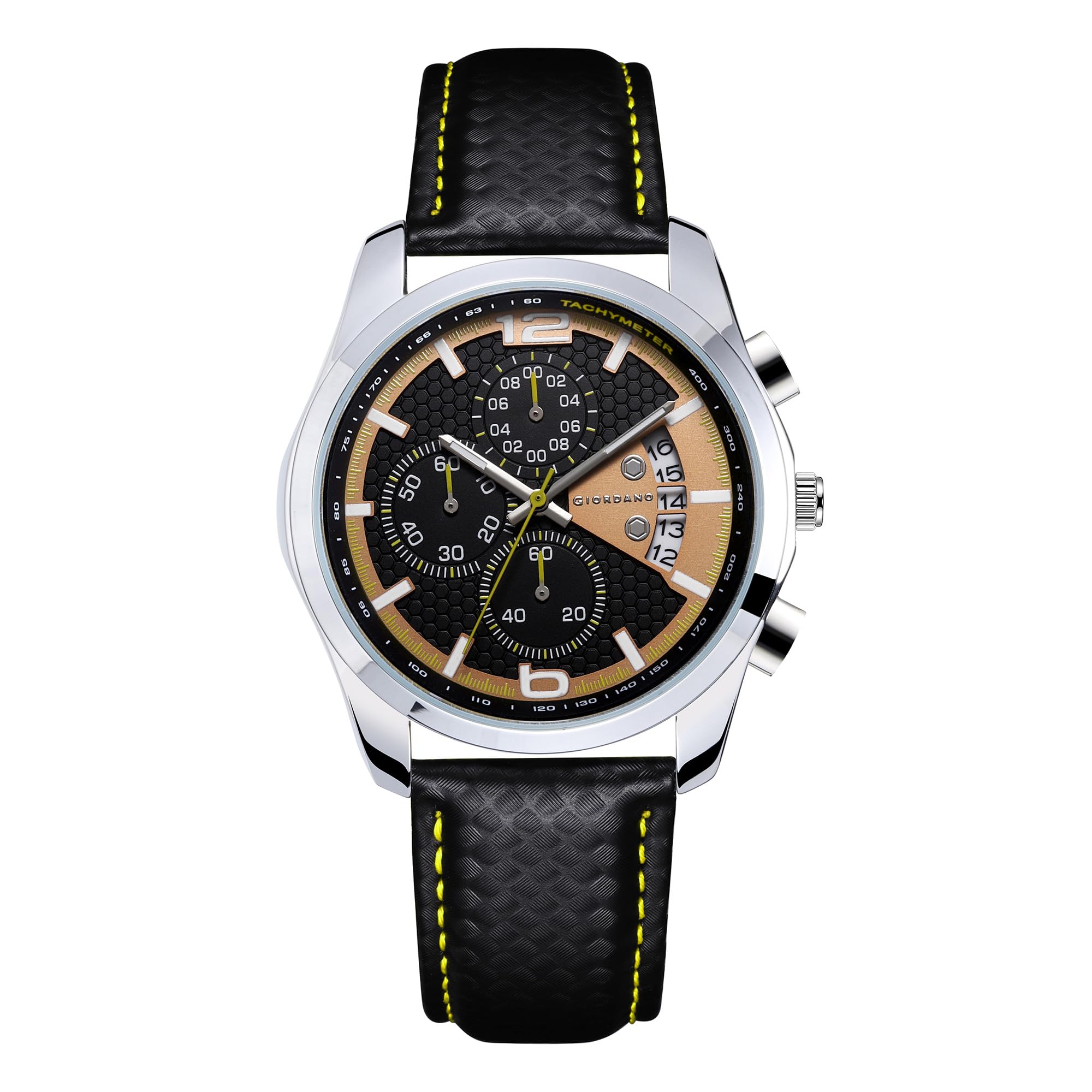 Giordano Analog Stylish Watch for Men Water Resistant Fashion Watch Round Shape with Multi-Functional Wrist Watch for Men & Boys to Compliment Your Look/Ideal Gift for Male - GZ-50052 (B0C73Z46CG) Amazon Price History, Amazon Price Tracker