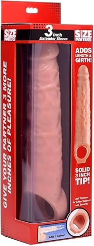 Miniatura 9 de Size Matters Manga extensora de carne de 2 pulgadas Piel, Transparente