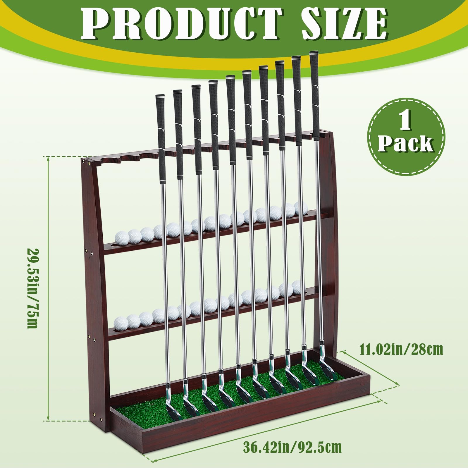 Putter Base Rack Snapklik.com : Lenwen Golf Putter Stand Wooden Display Rack Golf Club ...