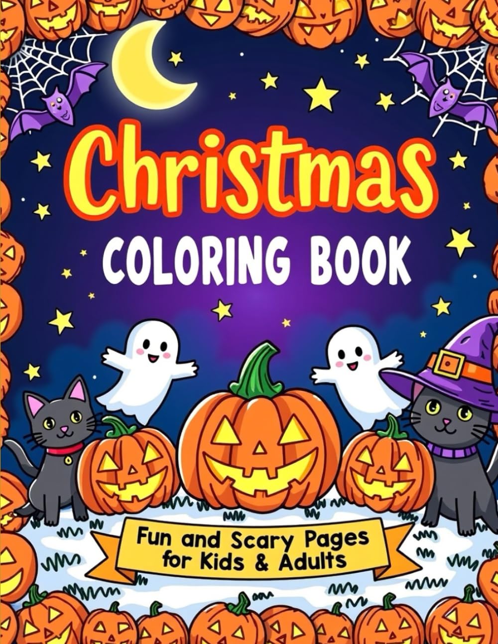 Christmas Theme Coloring Book: Happy Christmas