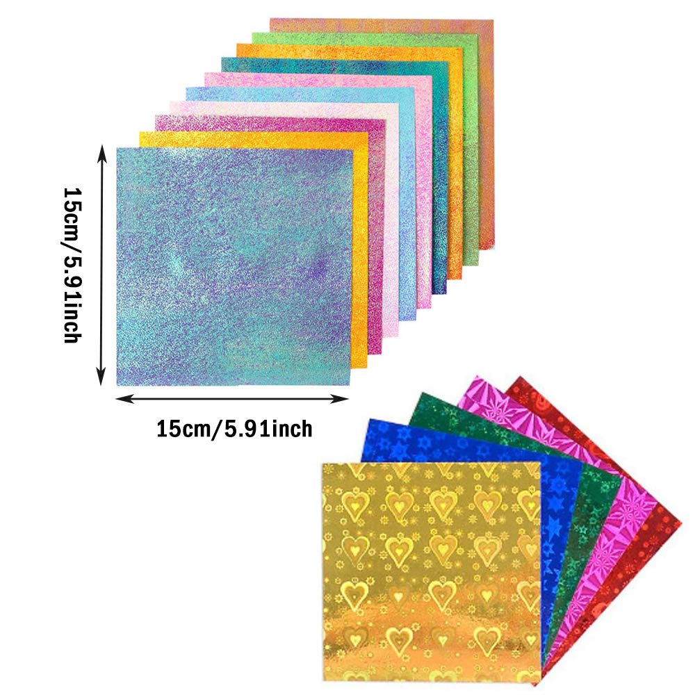 200 Fogli Carta Origami Con Stampa Cielo Stellato - 14,7x14,7 Cm - Foto 10