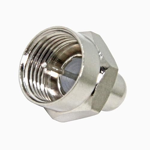 Miniatura 4 de Tapa coaxial, terminador de 75 ohmios, paquete de 10, tapas de terminador coaxial para puertos en divisor, AMP, cable coaxial, antena de TV, placas