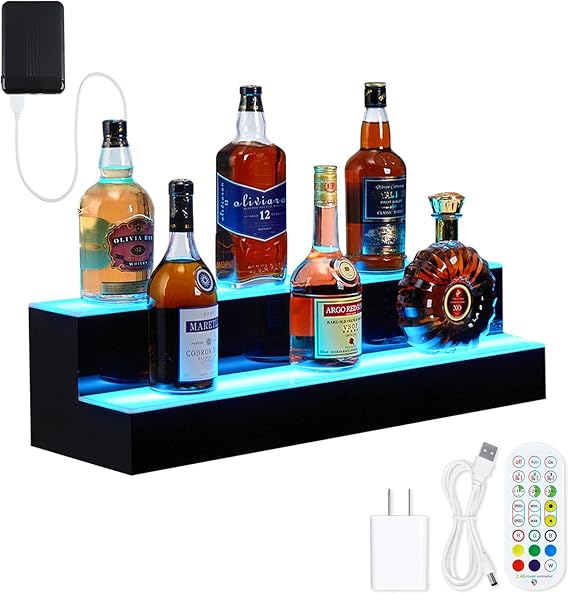 GarveeHome Wall-Mounted 2-40" Display with Remote Control - Dynamic LED Lighting, Multifunctional Display, Quality Materials, Mobile Phone Connectivity