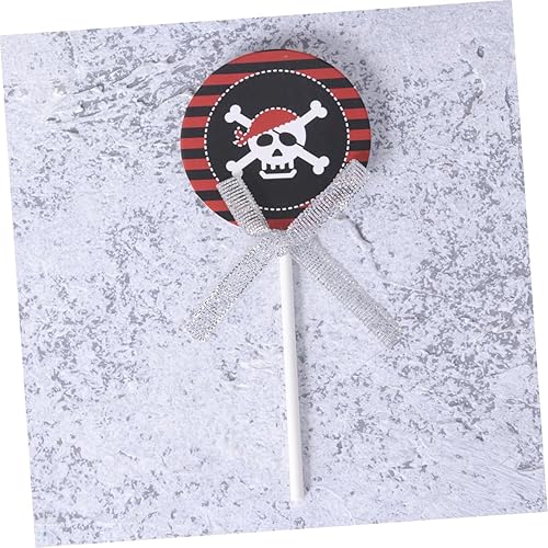 Miniatura 4 de Gadpiparty 20 piezas de bandera pirata cupcakes decoraciones decoración pastel decoración muffin fiesta creativo tema pirata decoración postre picks