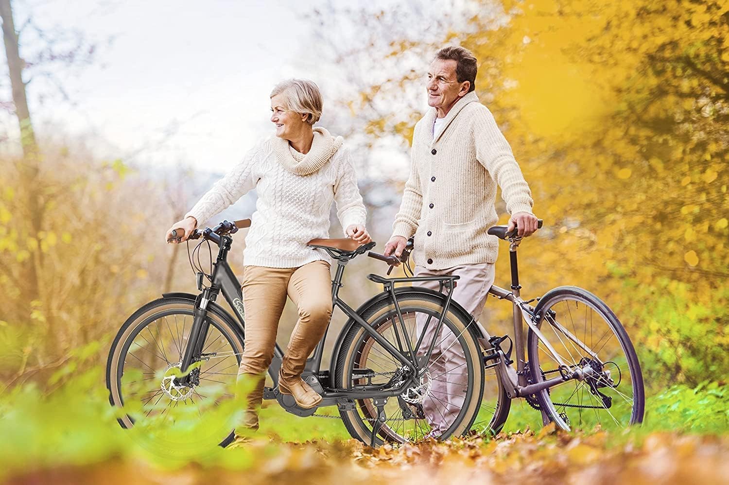 Velo Electrique Adulte C5 Centro - VAE SUV Tout-Terrain avec Cadre Bas - Moteur Central 70Nm et Capteur de Couple - Autonomie 130km - VTC Ville et Trekking 27.5 Pouces