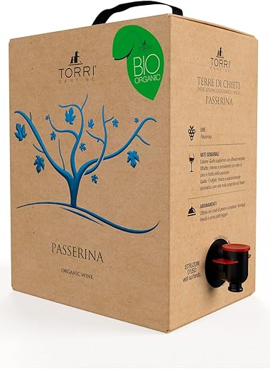 Vino bianco Bag in Box Passerina IGT Terre di Chieti Biologico 5 litri