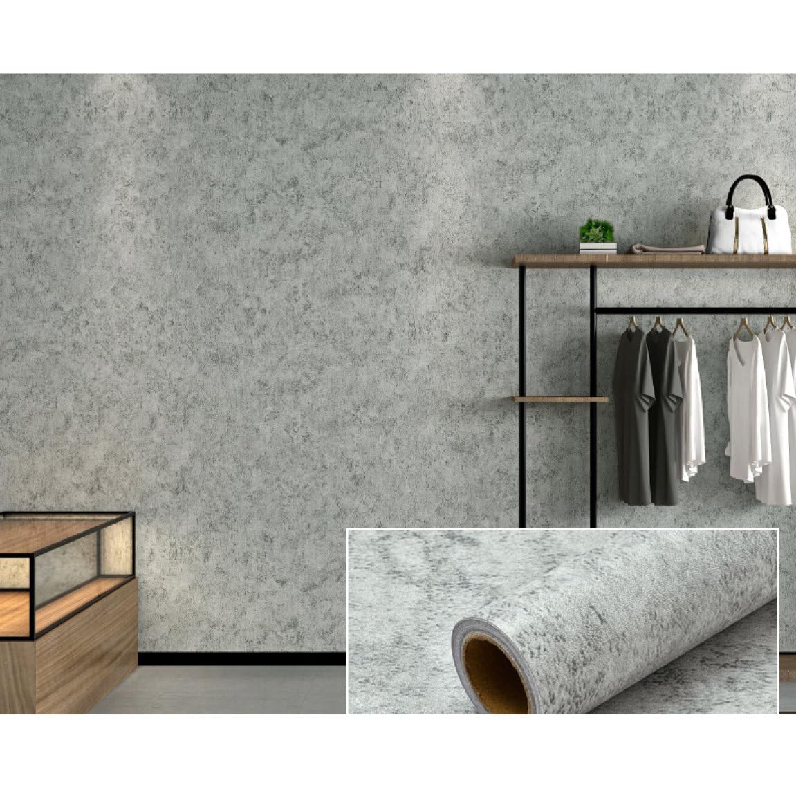 壁紙 シール サンプル コンクリート C02○HWP-21657 リメイクシート / 格安通販 DIY 壁紙 床材 内装材 かべがみ道場 公式 [CUNW] 壁紙シール 防水 リメイクシート 厚手 コンクリート調 のり付き 耐摩耗性 防汚 貼ってはがせる 柄2 壁紙 おしゃれ