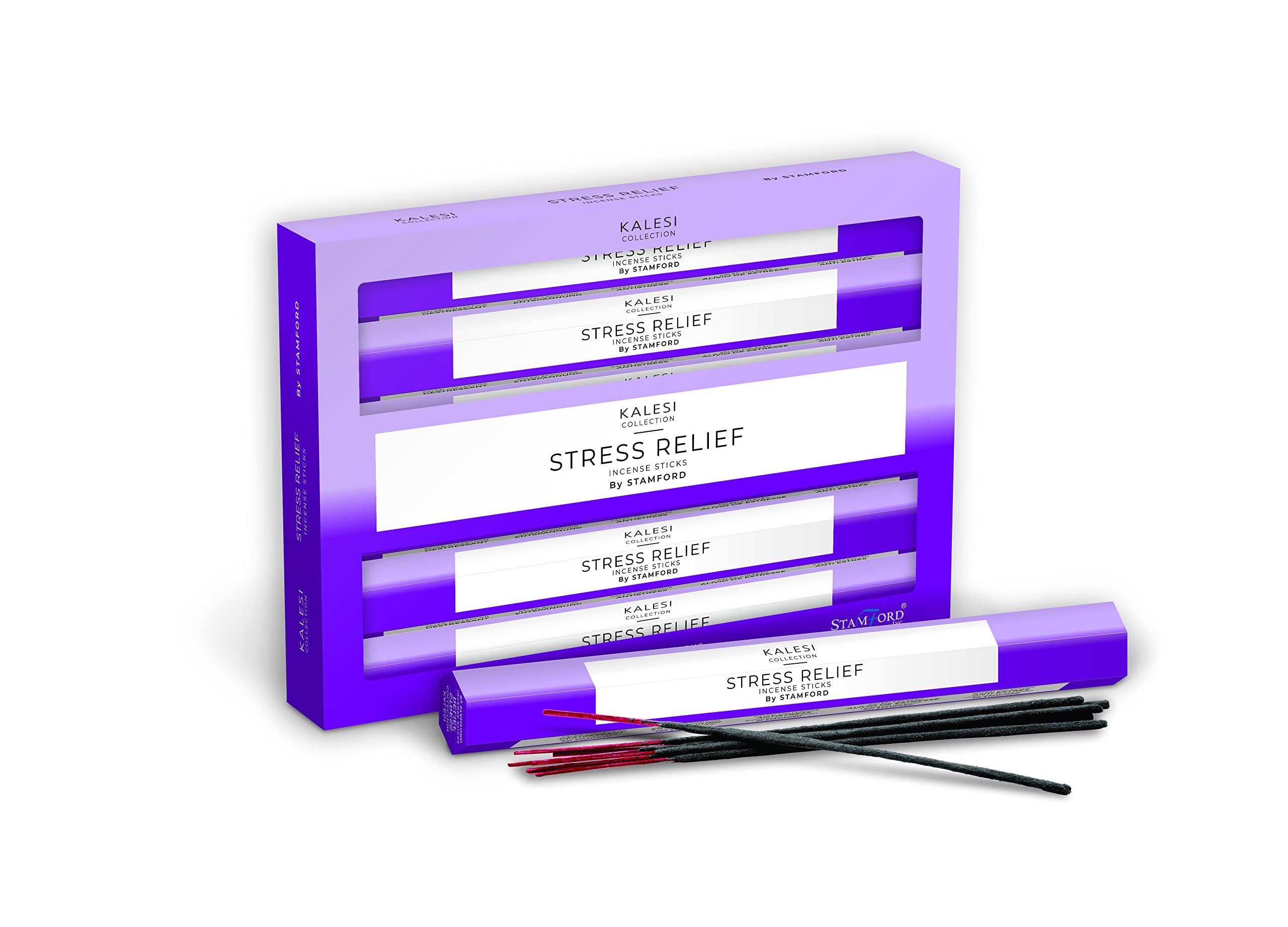 Kalesi Collection Stress Relief Hex The By Stamford Aroma Incense Sticks - Pack Of 6.