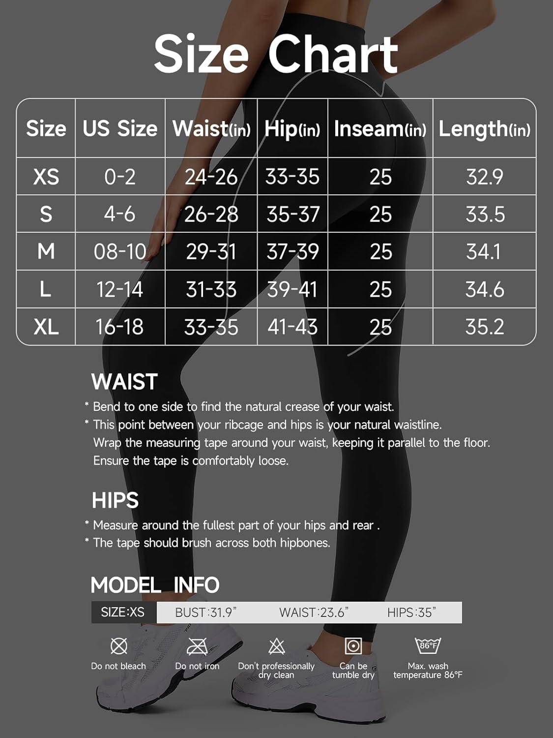Women's High Waisted Yoga Leggings with Tummy Control, No Front Seam Scrunch Butt Lifting Yoga Pants - Image 5