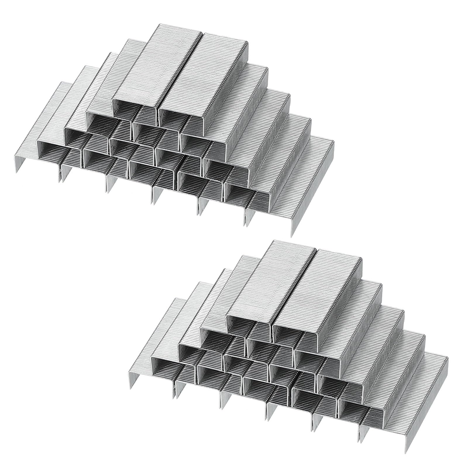 PATIKIL #10 Standard Staples, 5Box 5000pcs 3/16" Leg Length Flat Clinch Chisel Point Staples Jam-Free for Desk Stapler Office Desktop Home Supplies,