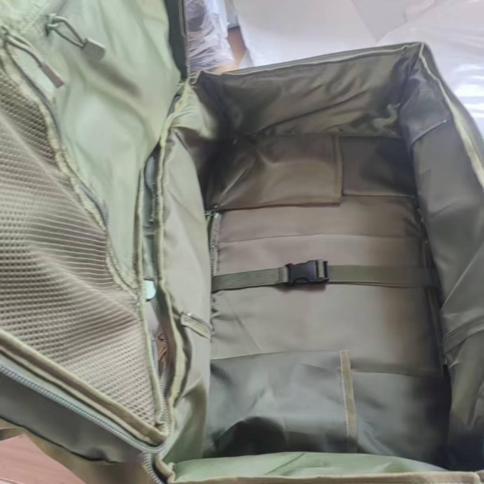 Borsa da Viaggio Sportiva Borsone Zaino Duffel Sacca Trasformabile con Spallacci a Zaino E Manici Protezione dalla Pioggia E Organizzazione Interna, Array, Marrone, 58 X 30 X 25 Cm