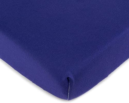 sheetworld Flat cunaToddler HojaPúrpura Jersey Knitfabricado en EE UU