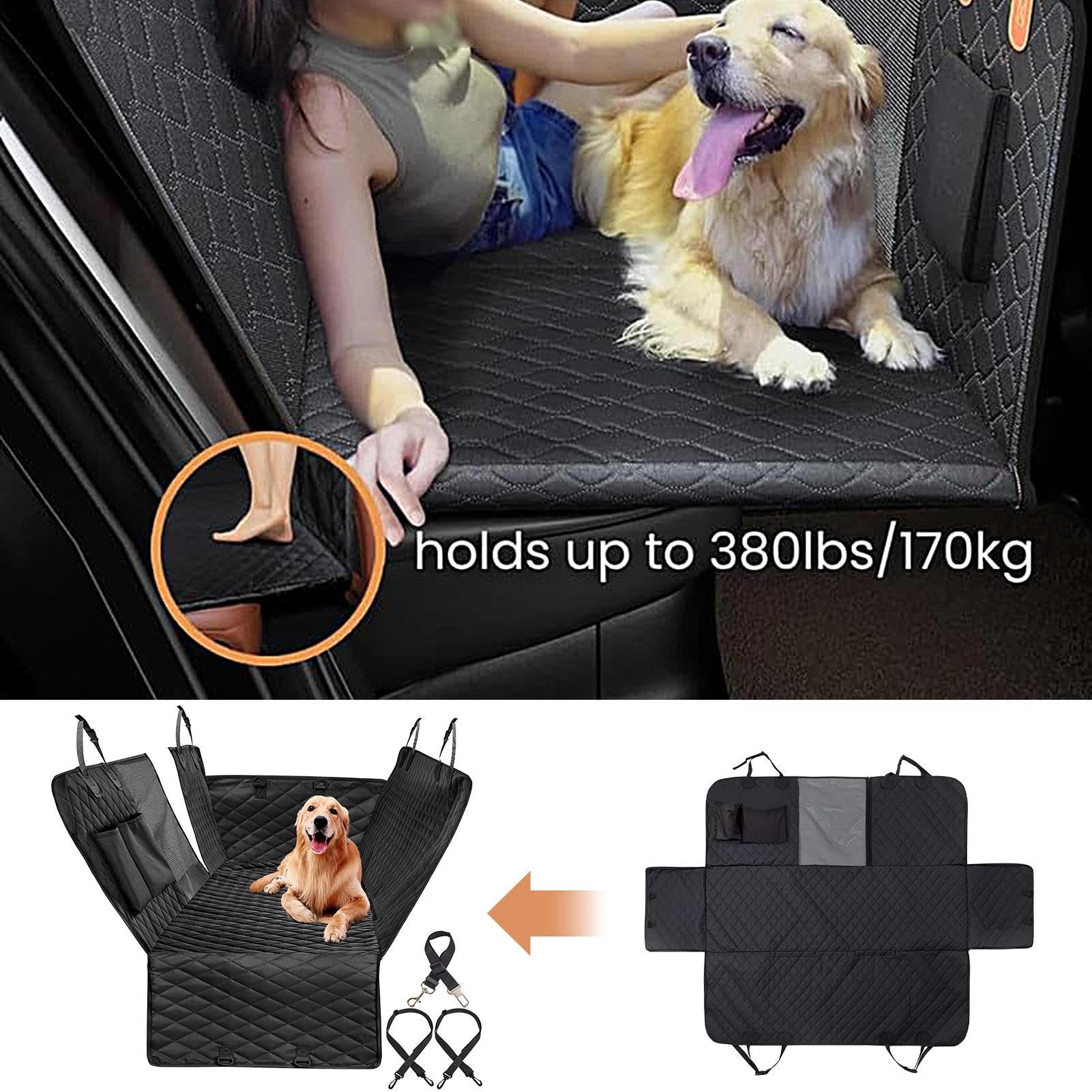 Coprisedile per cani per sedile posteriore, impermeabile, con fondo rigido, antigraffio, antiscivolo, amaca da viaggio per camion, SUV, auto