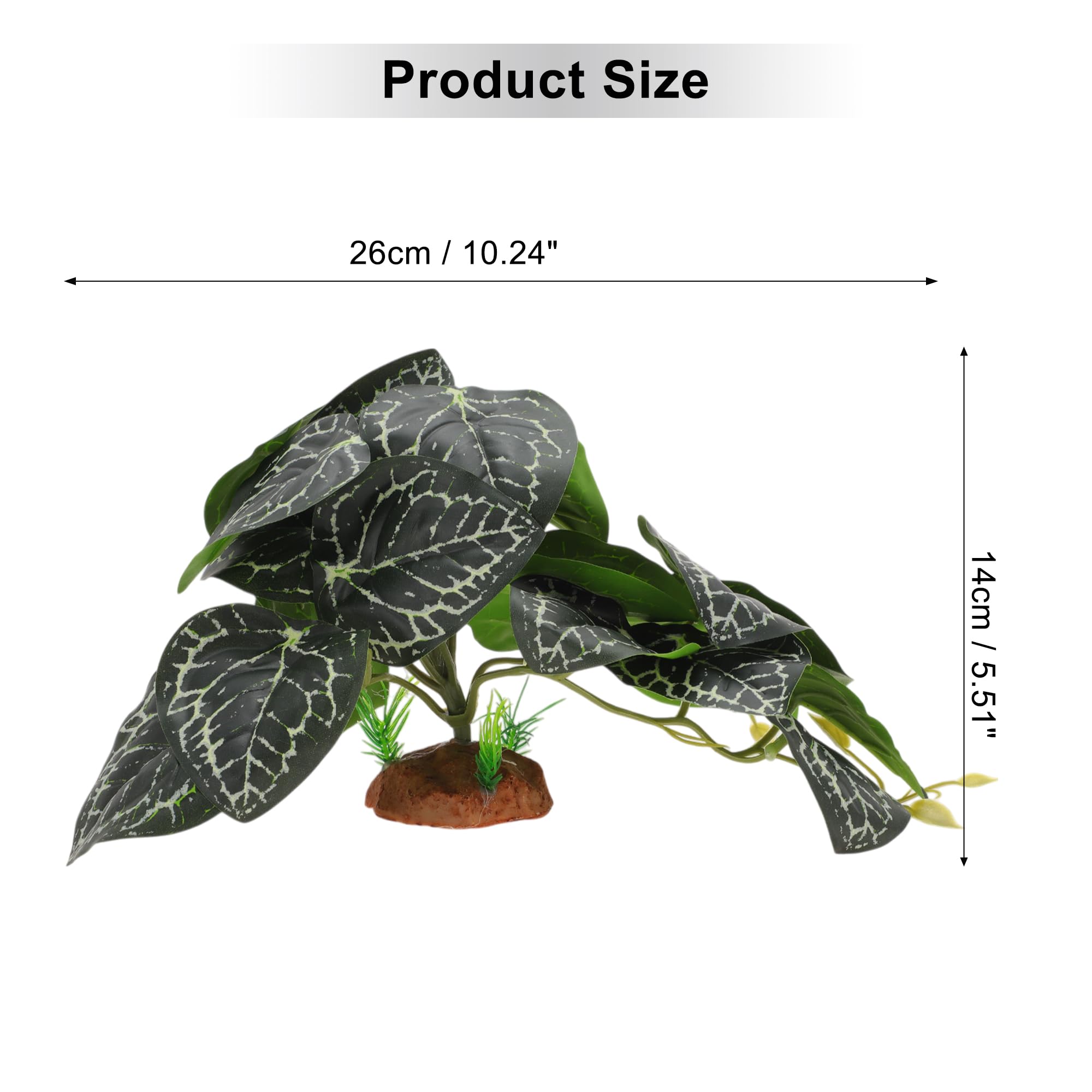 CAPASTEC Terrarium Plants, Artificial Greenery, Reptile Tank Accessories - Image 2
