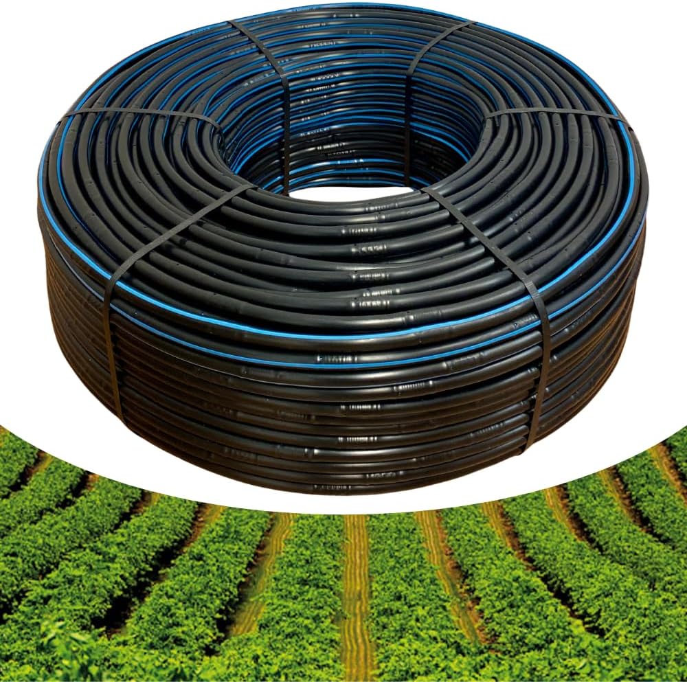 10 Rotoli Tubo Ala Gocciolante Nero 20mm, Passo 40cm, 3000mt, 2lt/h - Per Irrigazione