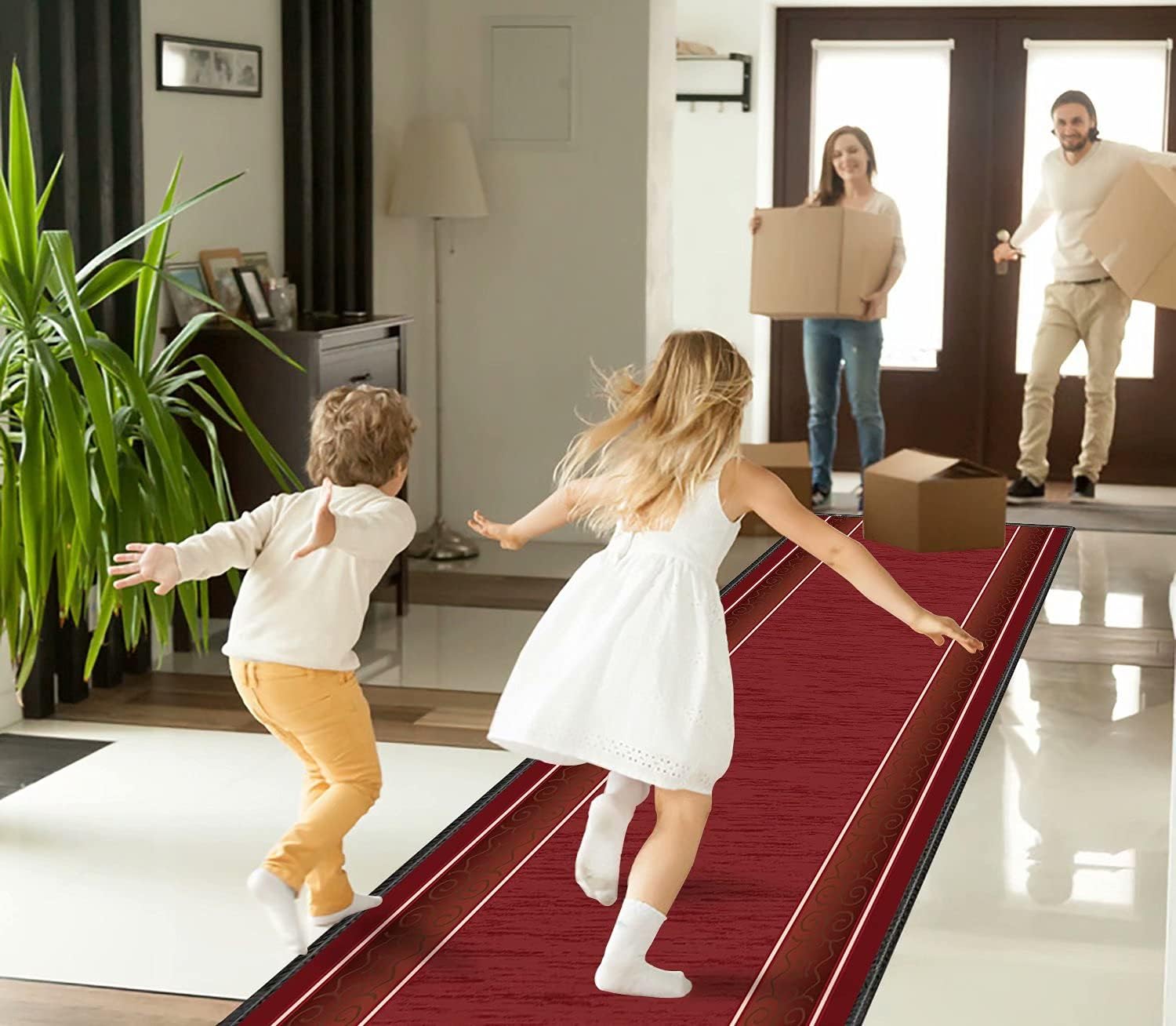 Hallway Rug Kitchen Mats, Non Shed Non Slip Rubber Backed Kitchen Rugs