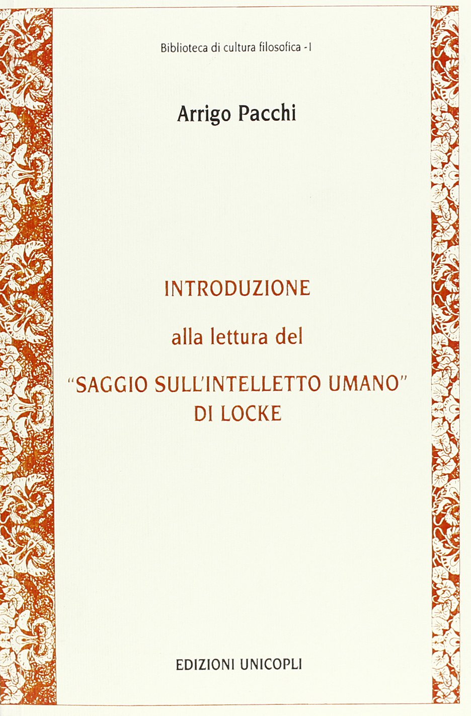 Introduzione alla lettura del «Saggio sull'intelletto umano» di Locke