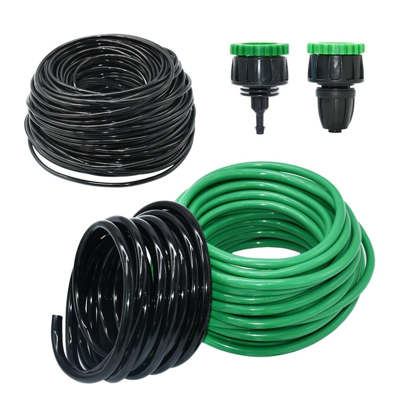 Schlauch 2m-50m 4/7mm 8/11 9/12mm Gartenbewässerung PVC-Rohr Mikrobewässerungsschlauch Sprinkler mit 1/2'' 3/4'' Gewindeanschluss(8I11 x 15m)