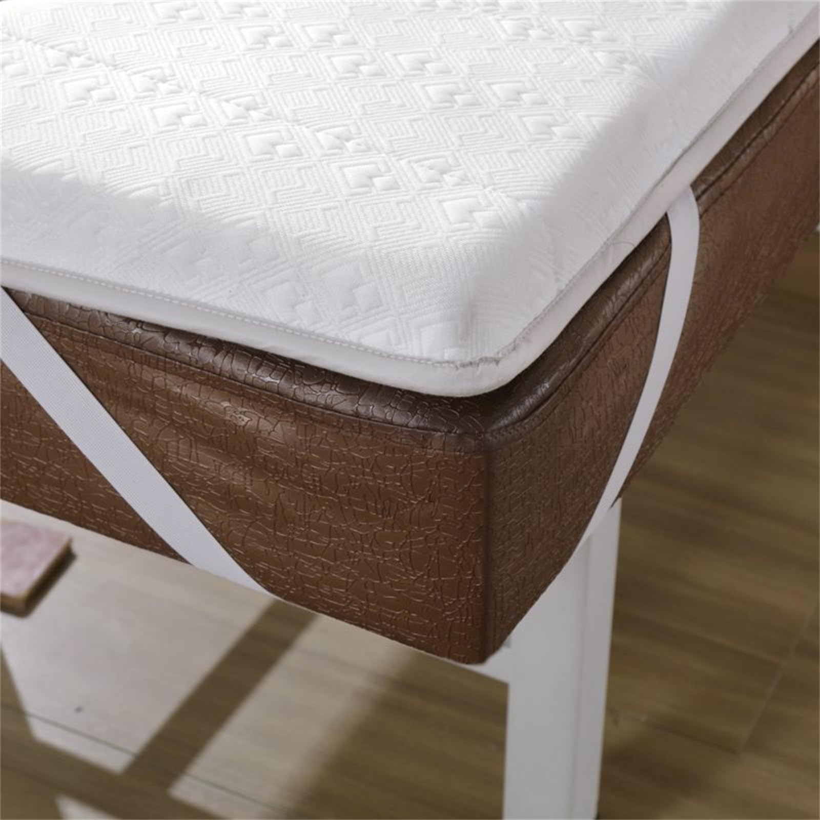 Surmatelas Pour Table De Massage Avec Trou Respiration Bandes Élastiques, Mousse À Mémoire Forme, 70x190cm