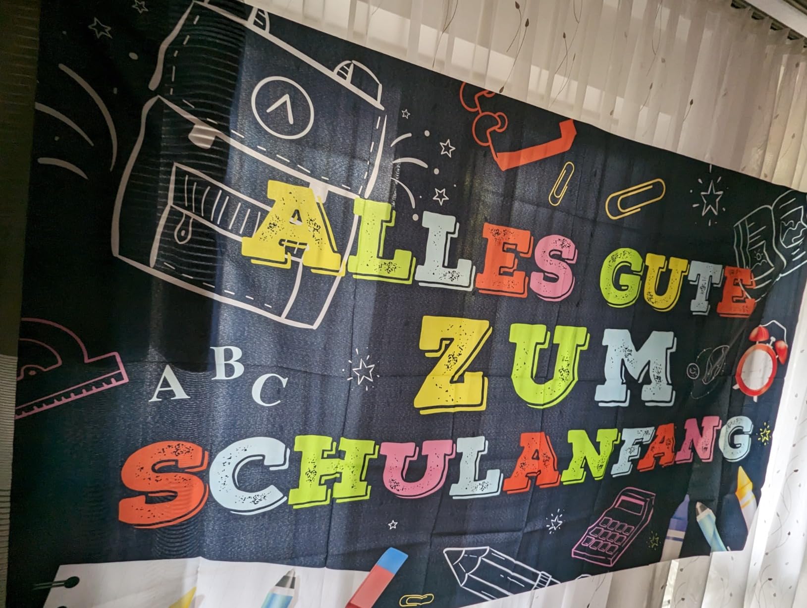 Oeyliz Banner Zum Schulanfang – Dekoratives Banner Für Die Einschulung Oder Schulstart
