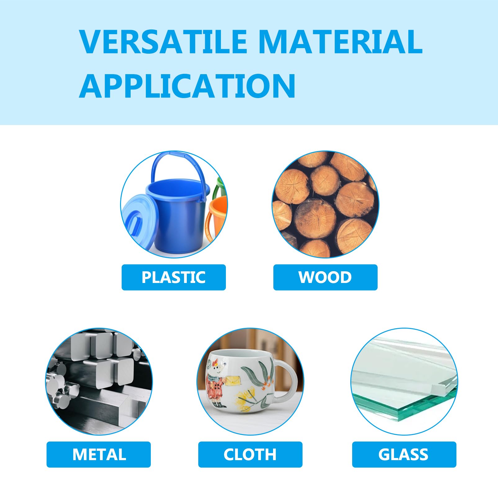 UV Hard Tinte, UV Hard Ink für Harte Materialien 500-ml Kompatibel mit XP600 TX800 i3200 i1600 L805 1390 DX4 DX5 DX6 DX7 DX10 Druckkopf Drucker für Acryl, Glas, Holz, Metall (CMYKWV)