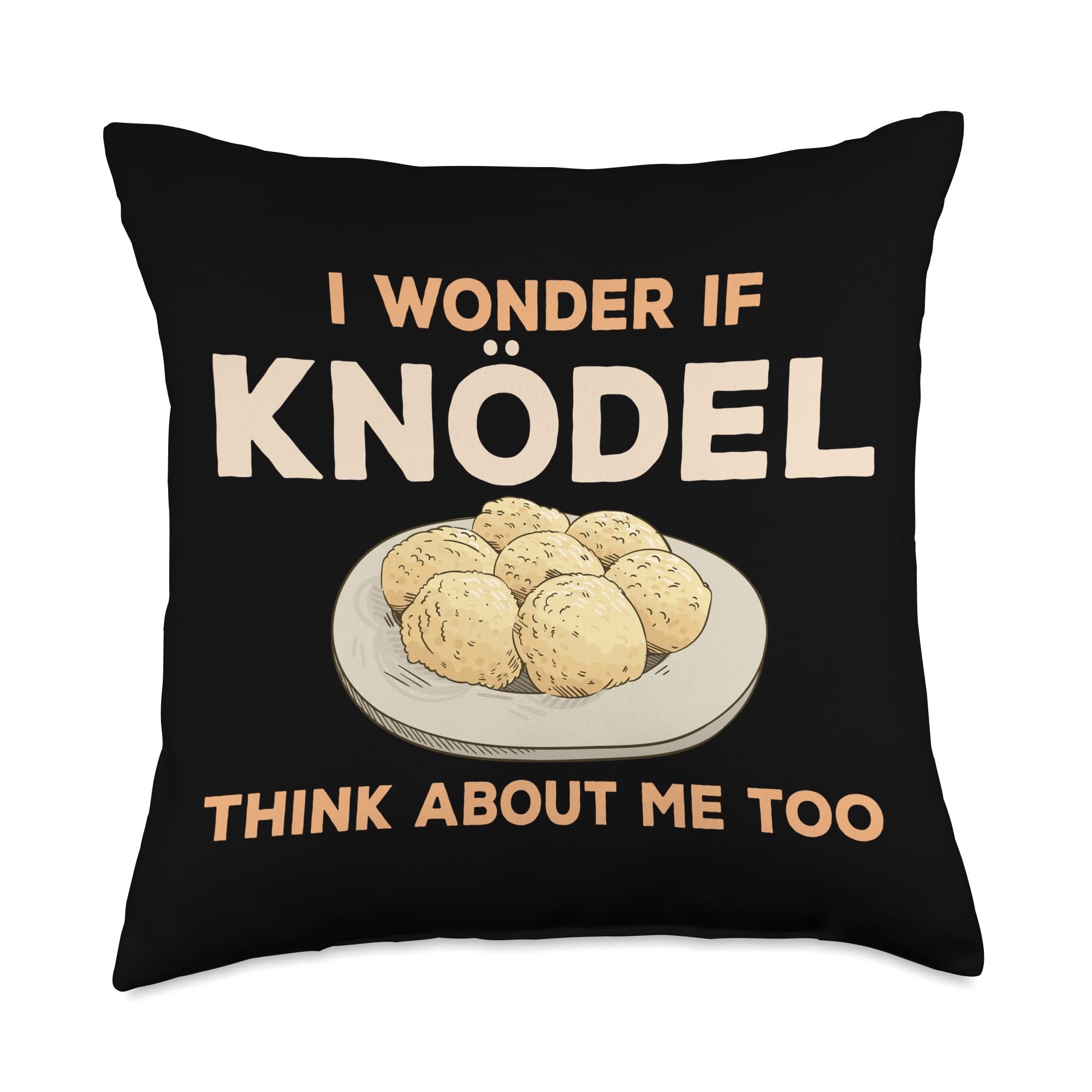 Funny Knödel Lover Saying Love Cooking Potato Knödel Throw Pillow