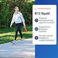 Vista 3 de Líquido B12, Metilcobalamina Hipoalergénica líquida de Pure Encapsulations, 1.0 onzas