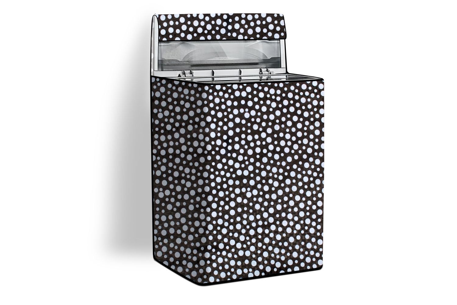 Stylista Washing Machine Cover Compatible for Haier 7.5 kg Fully-Automatic Top Load HWM75-707NZP, Polka dot Printed Pattern-picture-28