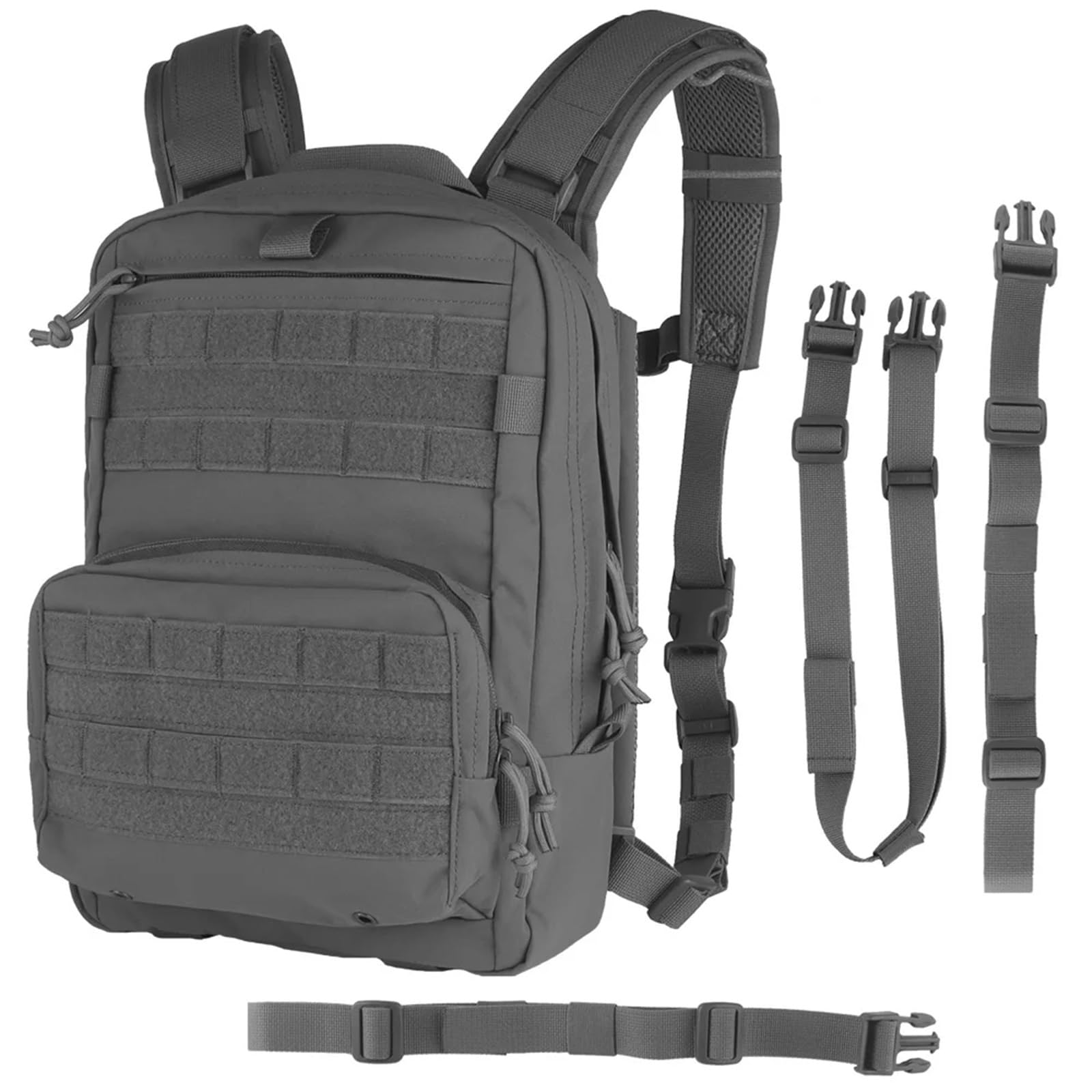 Tactical Back Panels R Series Style Modular Backpack Multifunctional Outdoor ZIP Pack Set for Airsoft Hunting Vest(WG)