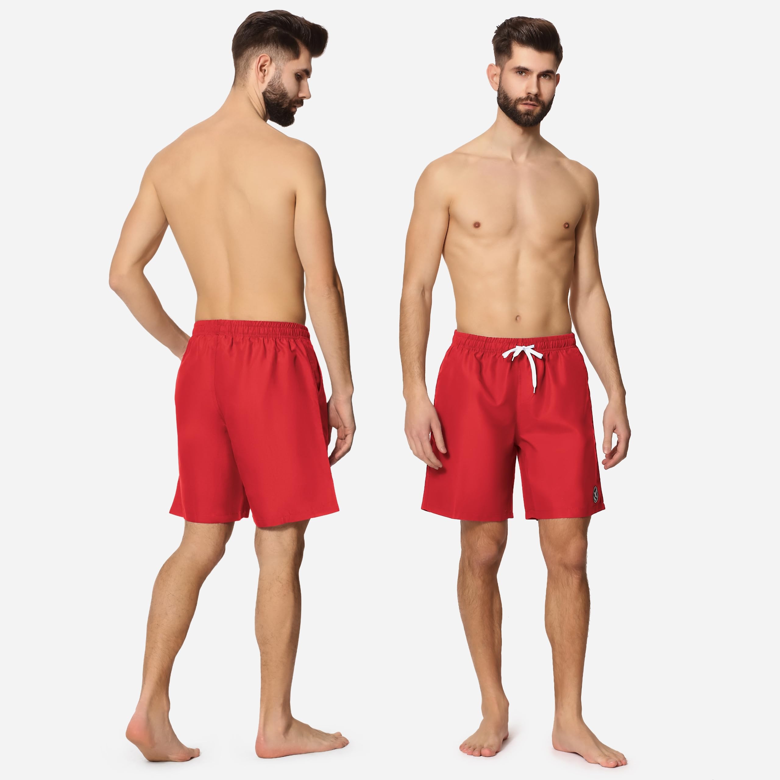 Ladeheid Costume Uomo Mare Lungo con Taschino, Medium Drawstring, Fodera in Rete, Costumi da Bagno, Boxer per la Spiaggia, la Piscina e Il Surf LA40-129