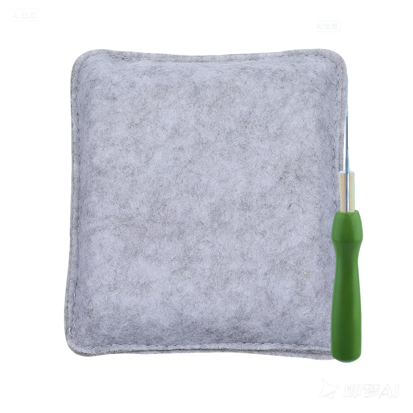 Lot De 2 Tapis De Feutrage à L'Aiguille 20,5x25cm + 2 Aiguilles - Kit Complet Pour Débutants