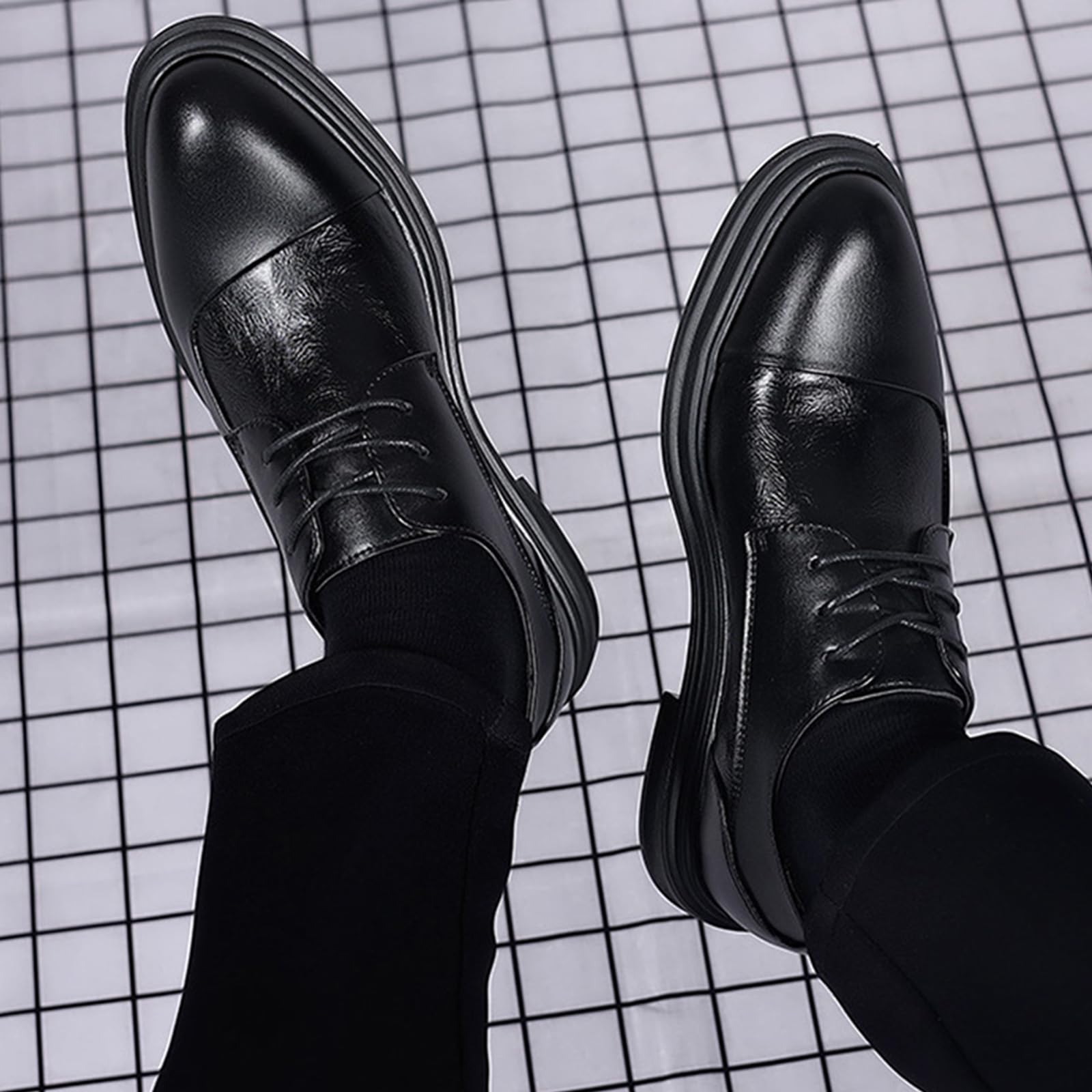 Scarpe da Sera da Uomo Scarpe da Oxford A Punta | Stringate classiche Scarpe da Formali antiscivolo Festa business matrimoni