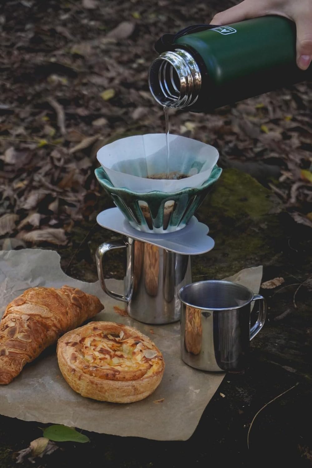 V60 Ceramic Pour-Over Coffee Dripper (HANDMADE IN UKRAINE) Series 2 (Snowy Carpathians)