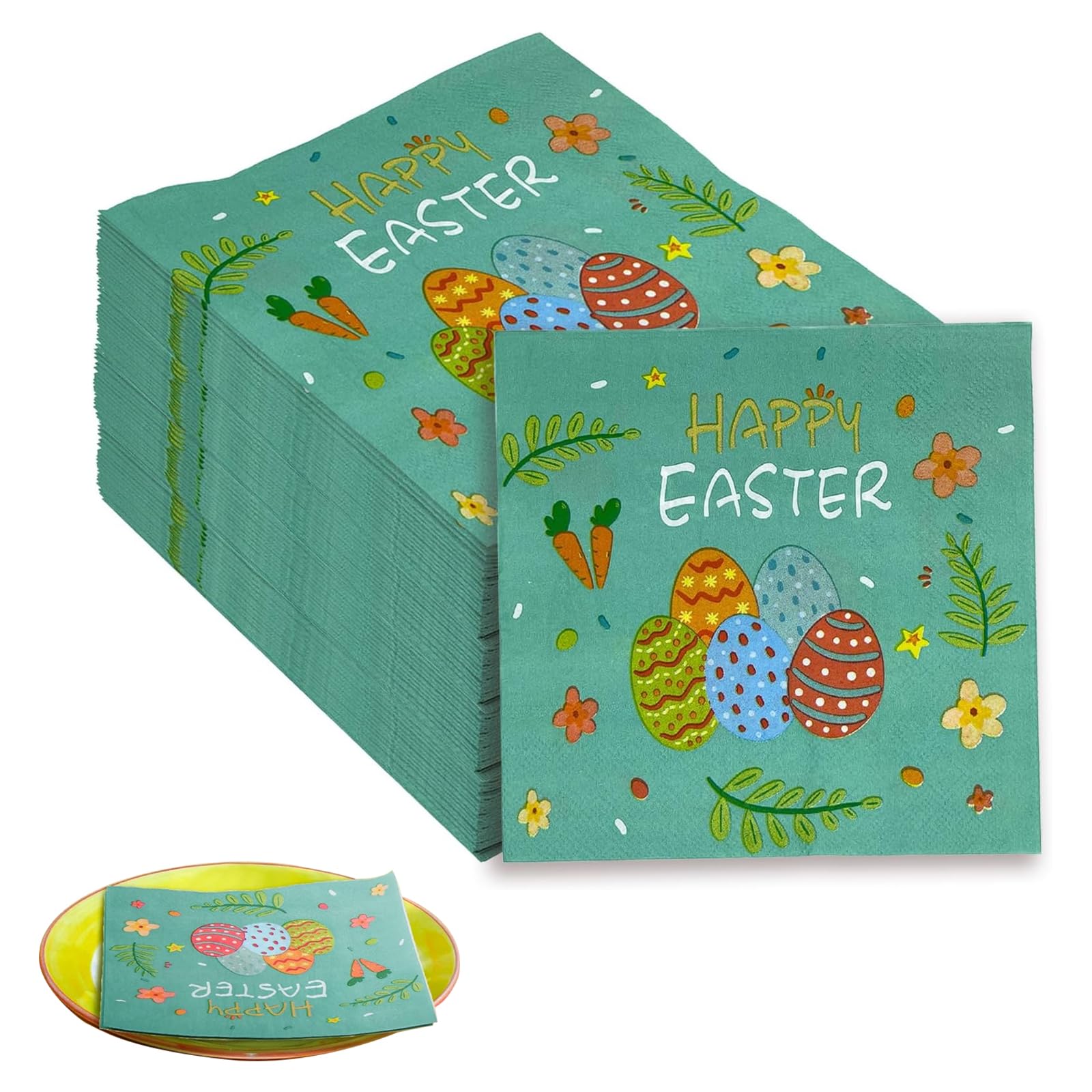 Tovaglioli Decorativi 33x33 Cm Ambiente – Tovaglioli Di Carta Pasquali, Motivo Pulcini In Prato (33 X 33 Cm), Perfetti Per Tavole Festive, Decoupage E Decorazioni! Tovaglioli Di Pasqua
