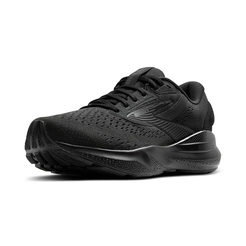 BROOKS Adrenaline GTS 24, Sneaker Uomo, Black/Black/Ebony, 40 EU