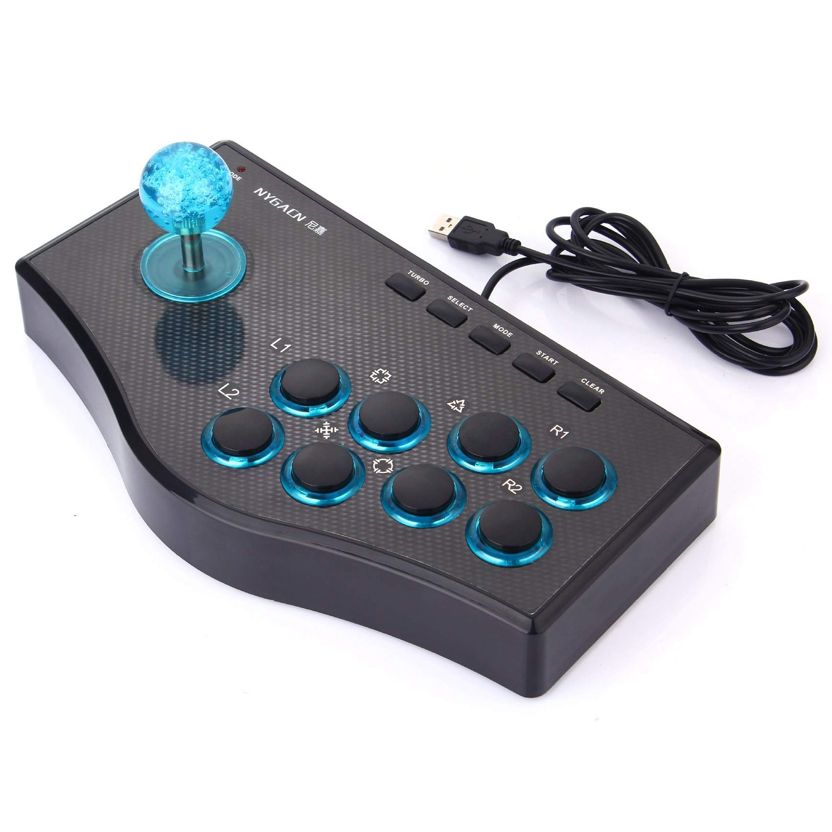 Okeeyseda Controller di Gioco Cablato Game Rocker USB Joystick USBF Stick per Computer PC Gamepad Console di Gioco