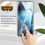 2+2 Pack 3D Screen Protector for OnePlus 13 with Camera Lens Protector，3D Full Coverage 9H Tempered Glass Film,HD Clear Scratch Resistant,Bubble-Free for One Plus 13 Screen Protector