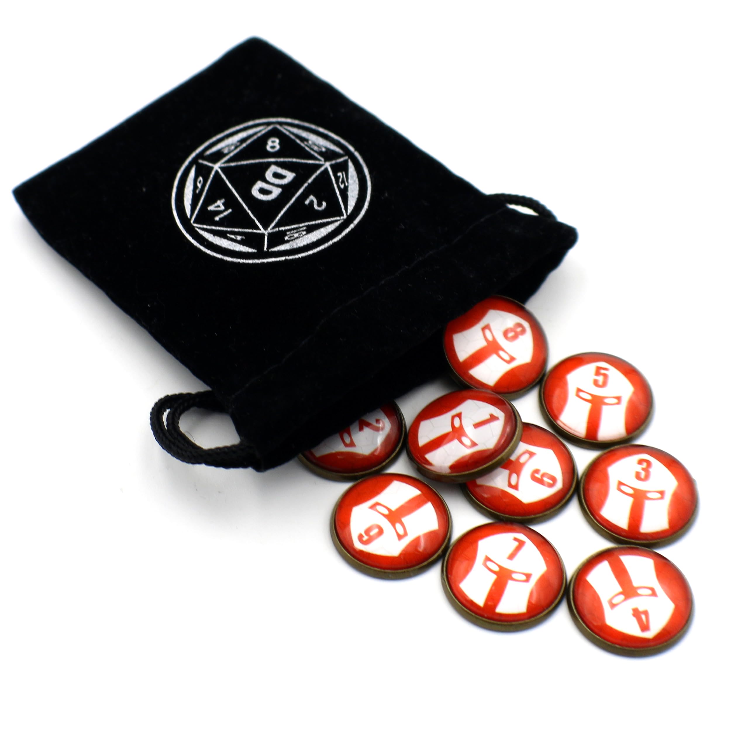 D&D Numbered Monster Token Markers for Dungeons and Dragons (Soldier)