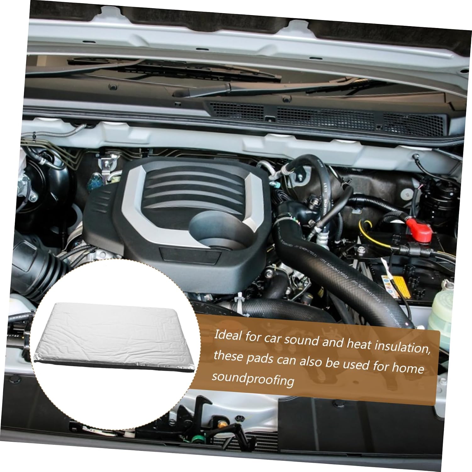 10pcs Automobile Insulation Pads Door Engine Sound Deadening Fireproof Insulation Material