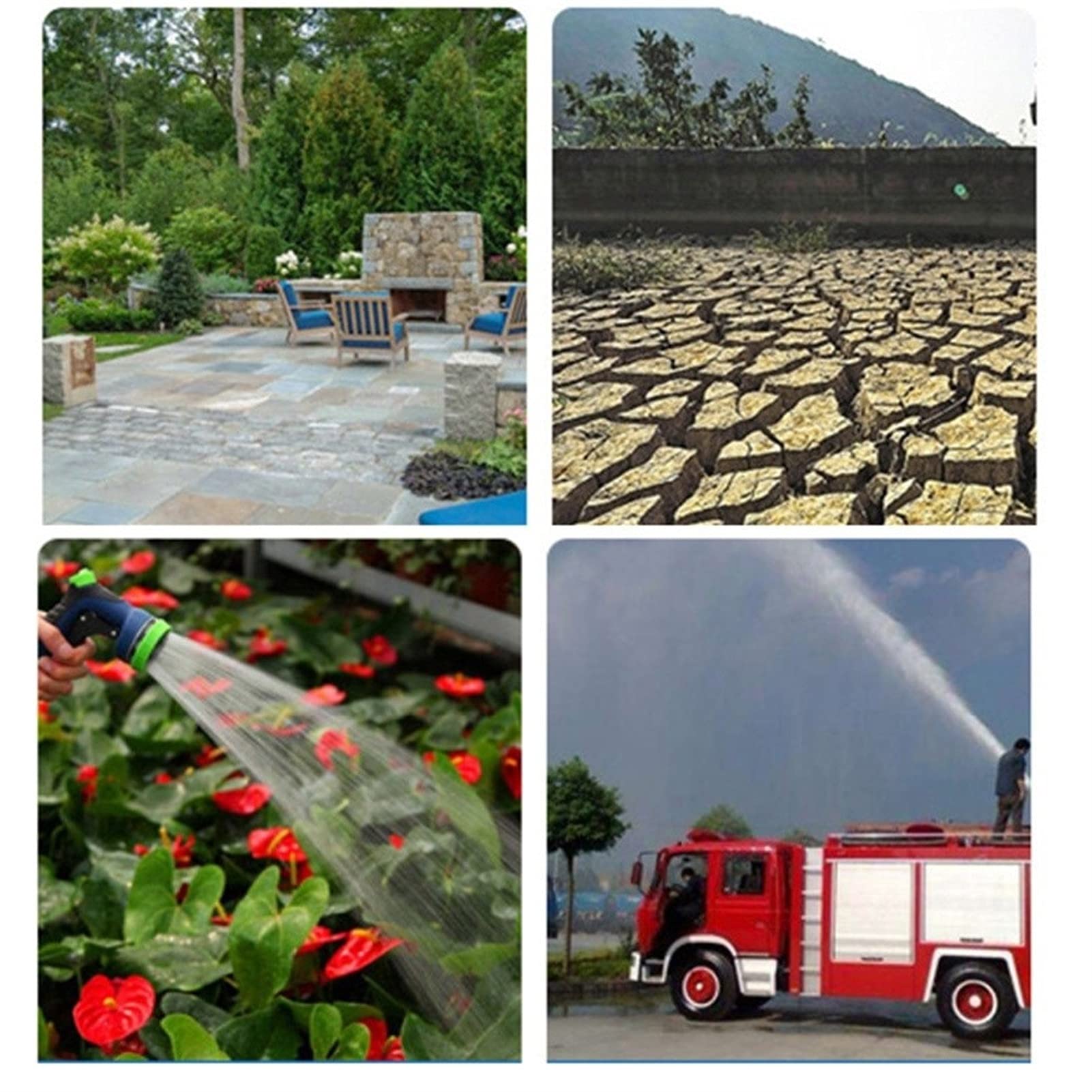 Contenitore portatile per serbatoio d'acqua di emergenza, sacchetto d'acqua ad alta capacità per irrigazione agricola
