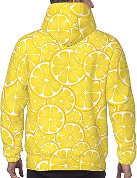 Amazon.co.jp: [ZOOKISS] レモン 果物 夏 黄色 パーカー メンズ 長袖