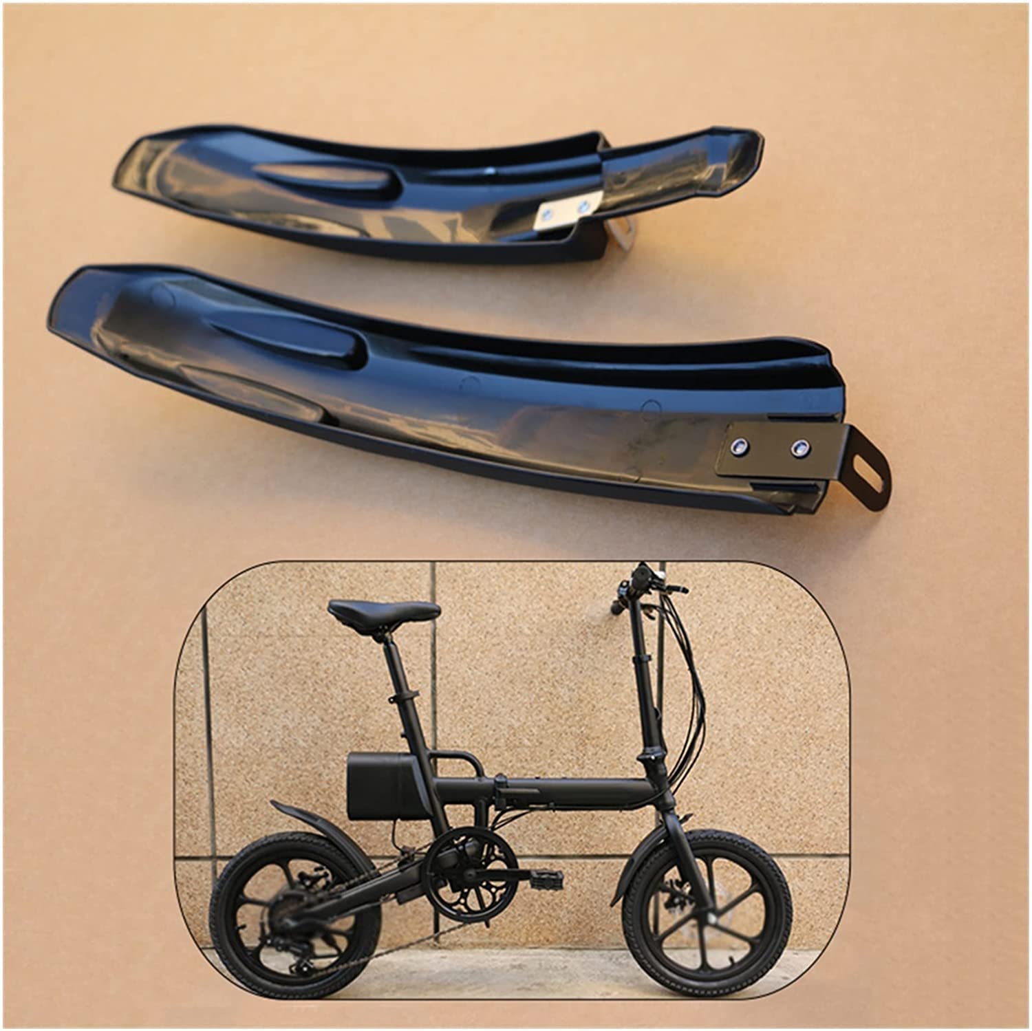 Garde-Boue pour vélo, Portable réglable 1 Paire Universel vélo Garde-Boue Universel Garde-Boue Robuste vélo Extension électrique Scooter Garde-Boue Compatible avec Moto